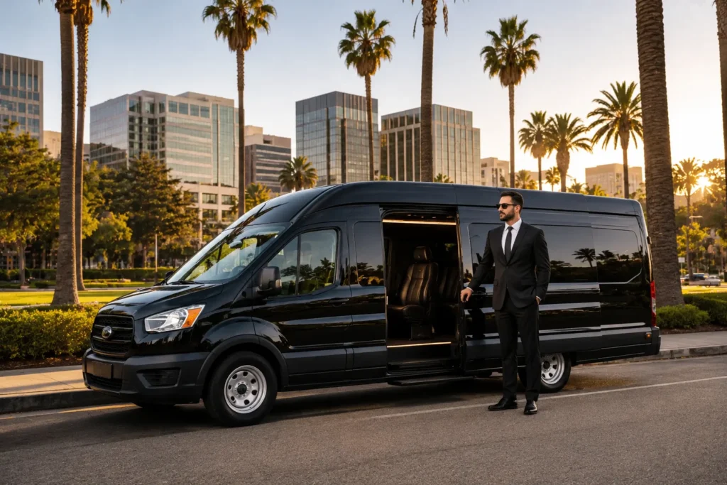 Professional Davis limousine service with luxury black limo and chauffeur in Davis CA By Sacramento Limo