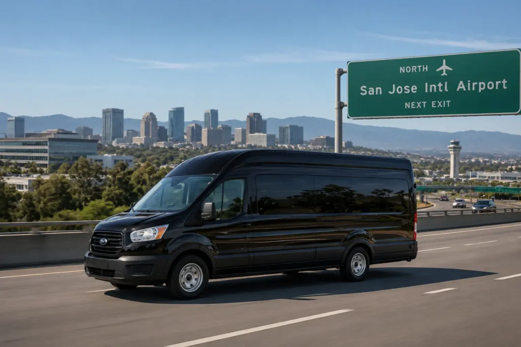 Executive limousine transfer from Fairfield to San Jose SJC Airport