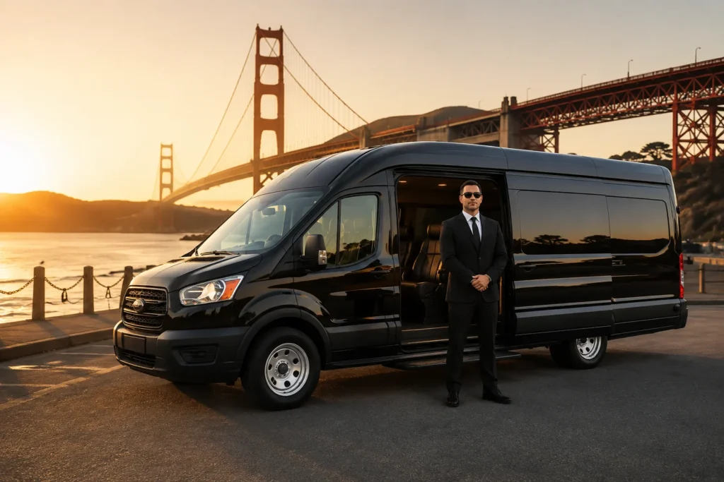 Vacaville limousine service with professional chauffeur in Northern California